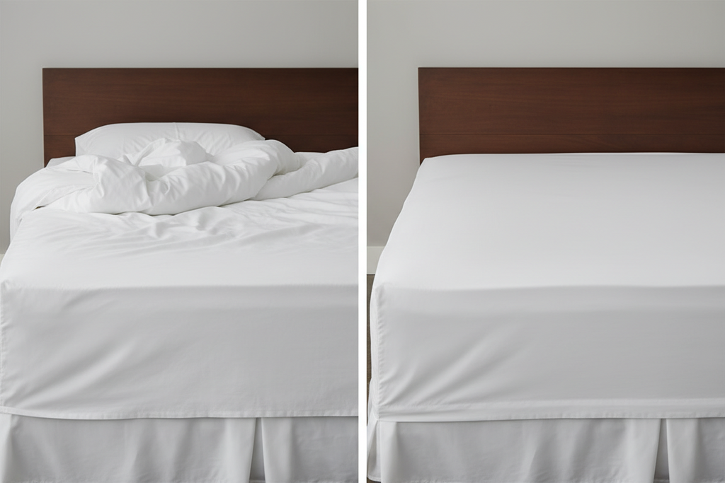 Heavy duty white lock sheet holder clip for hospital bed, dorm, kids mattress. Ships from San Mateo California.