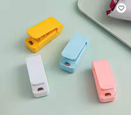 4-Pack Mini Bag Sealer – Portable Heat Sealer for Home & Office | 1-2 Day USA Shipping