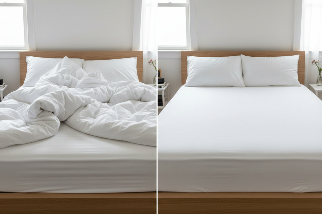 Wrinkled vs. Smooth Bed Comparison